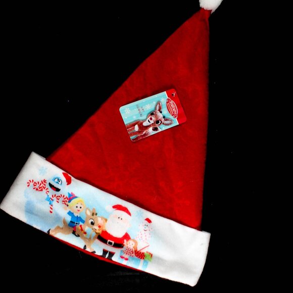 Retro Inspired Rudolph the Red-Nosed Reindeer Santa Hat Christmas Costume - Picture 2 of 8